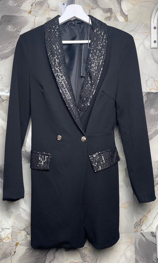 Mono blazer de lentejuelas