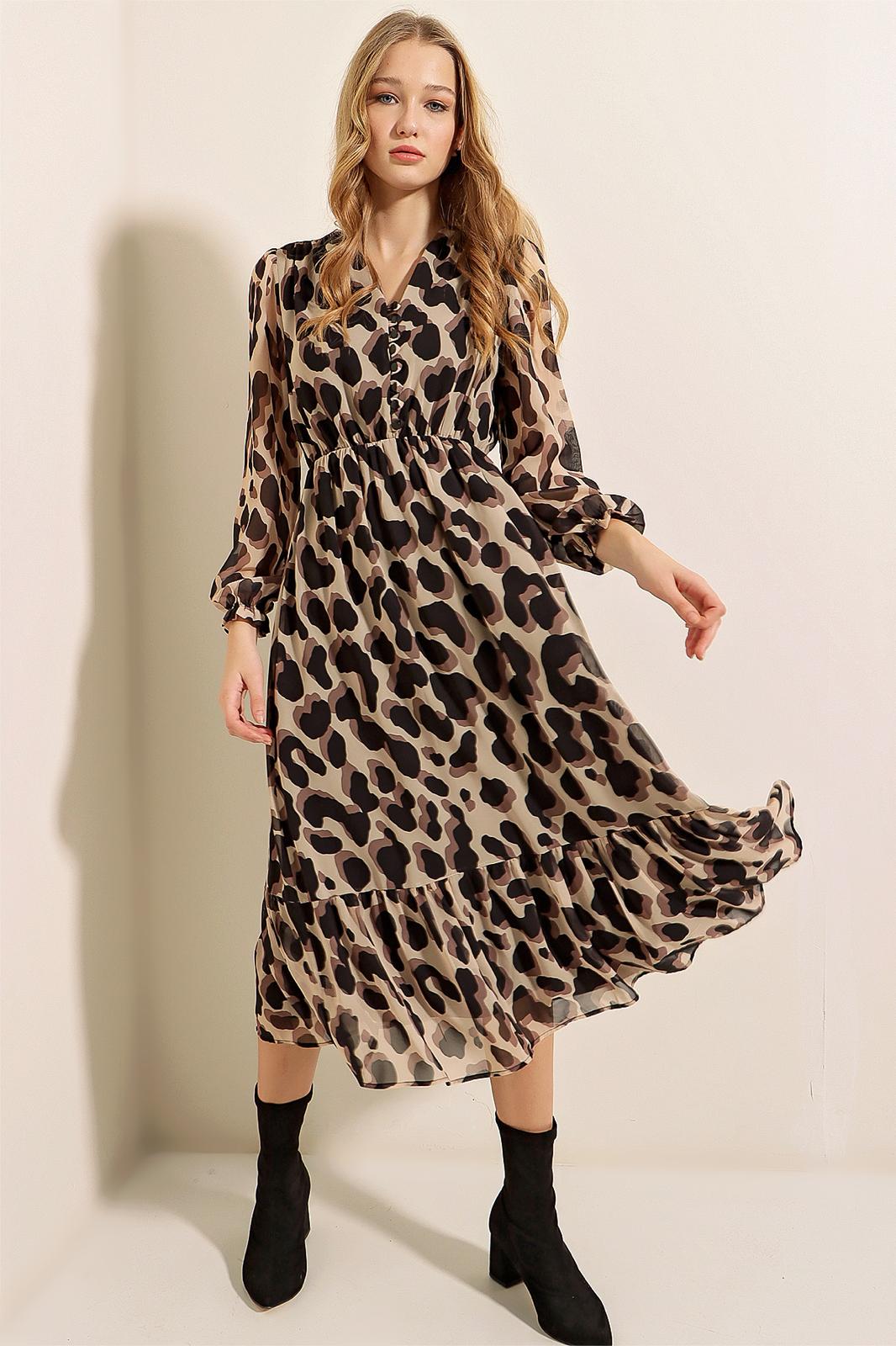 Vestido leopardo