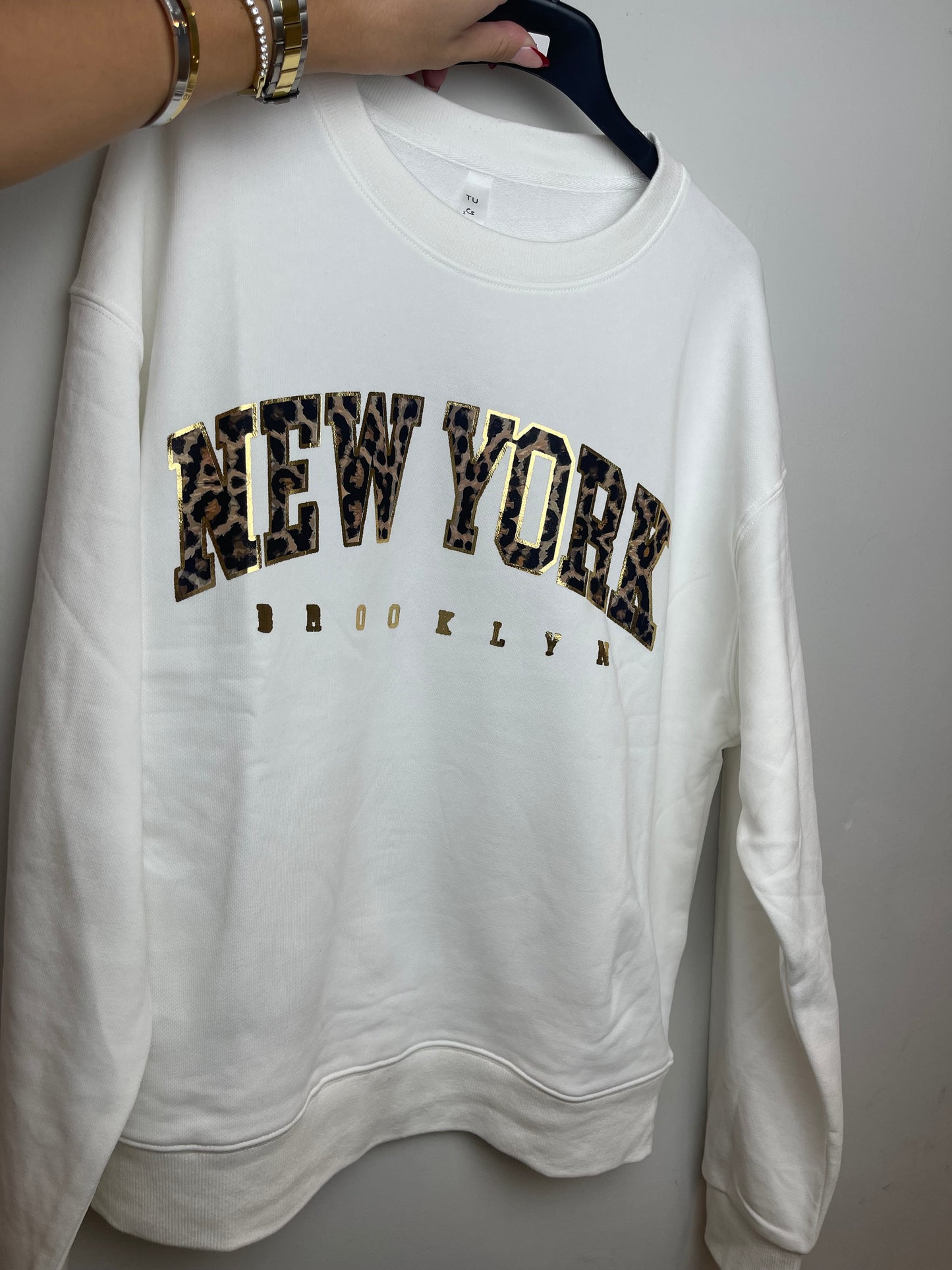 Sudadera New York leopardo