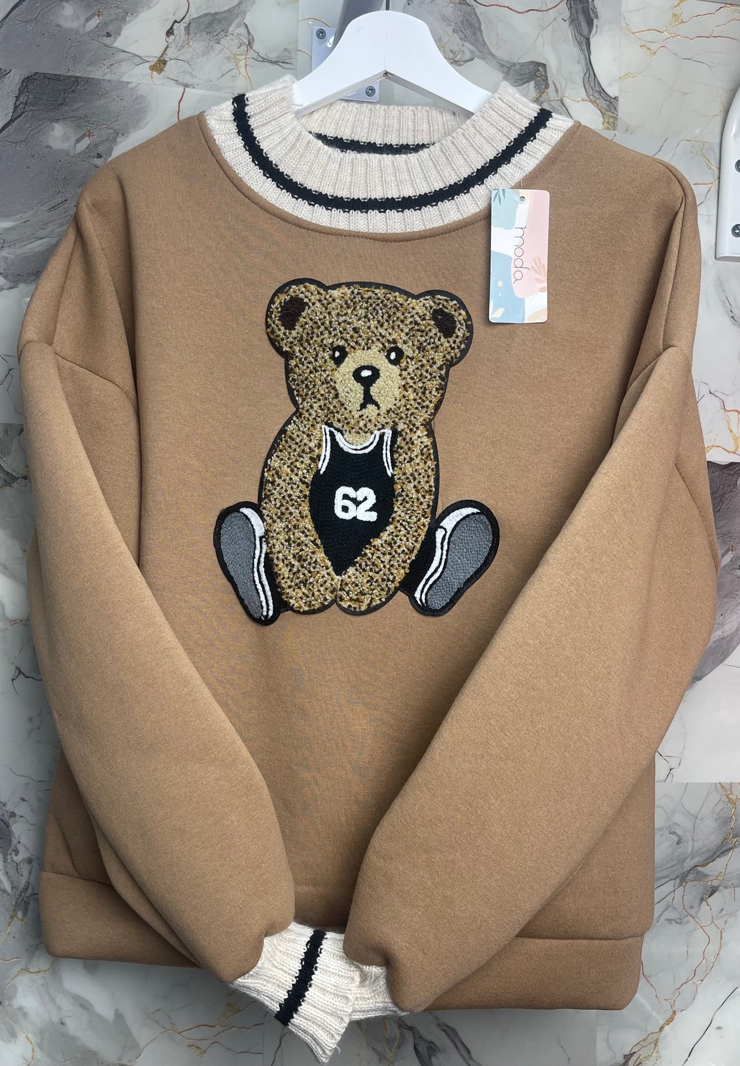 Sudadera combinada oso