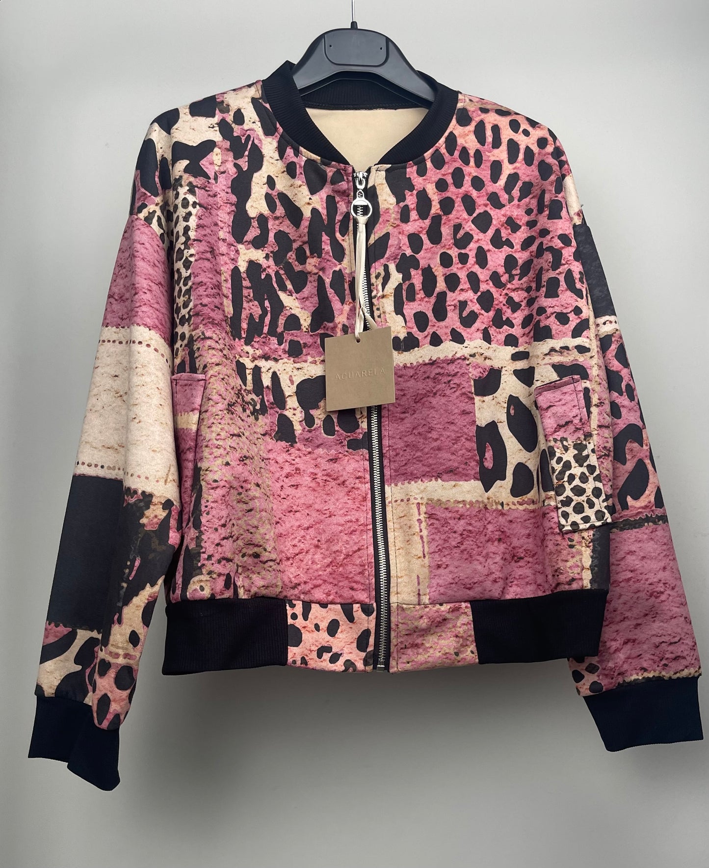 Bomber leopardo rosa