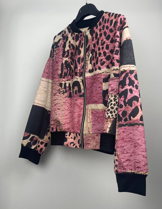 Bomber leopardo rosa