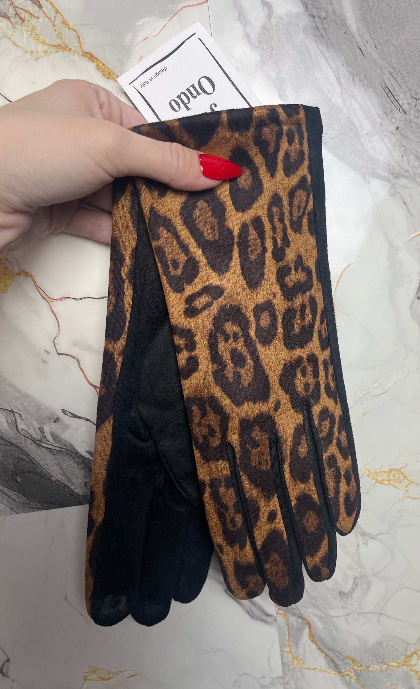 Guantes leopardo