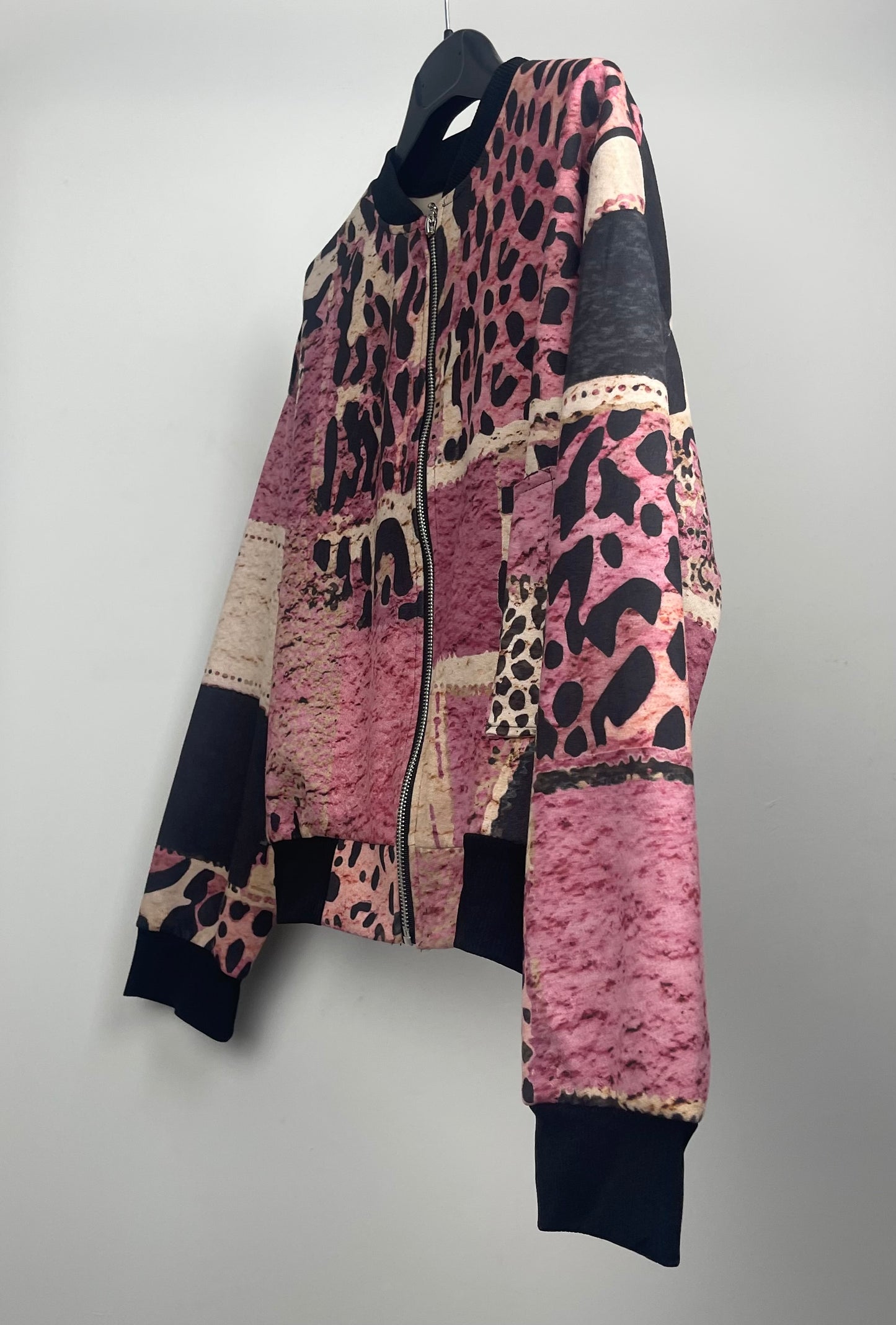 Bomber leopardo rosa